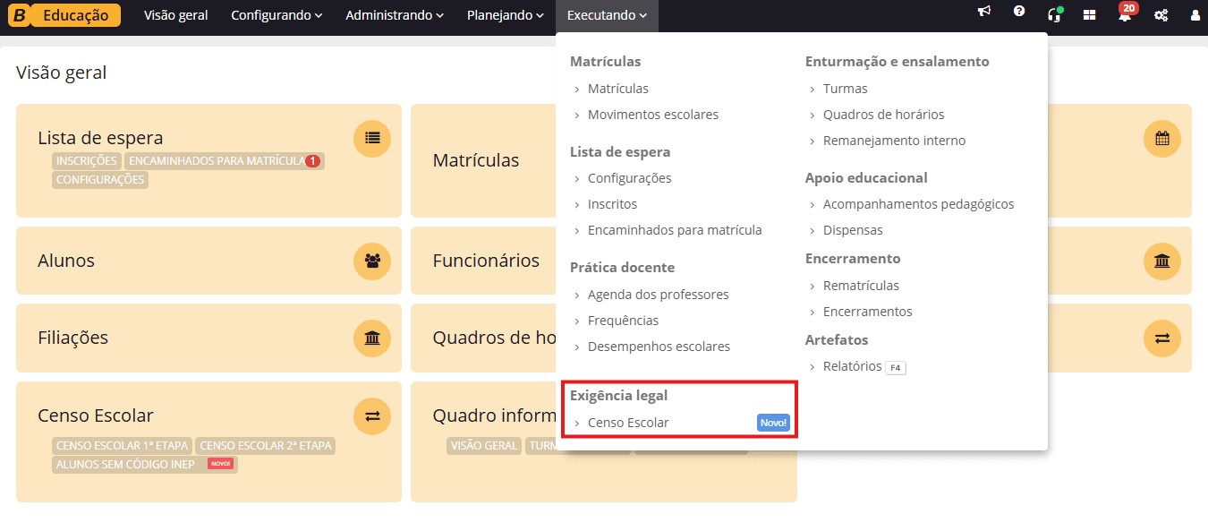 executando